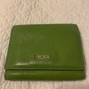 Green TUMI Wallet